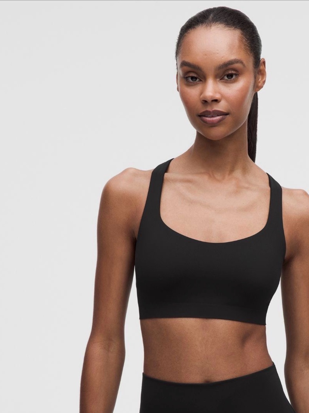 Glyder Black Scoop Neck Sports Bralette